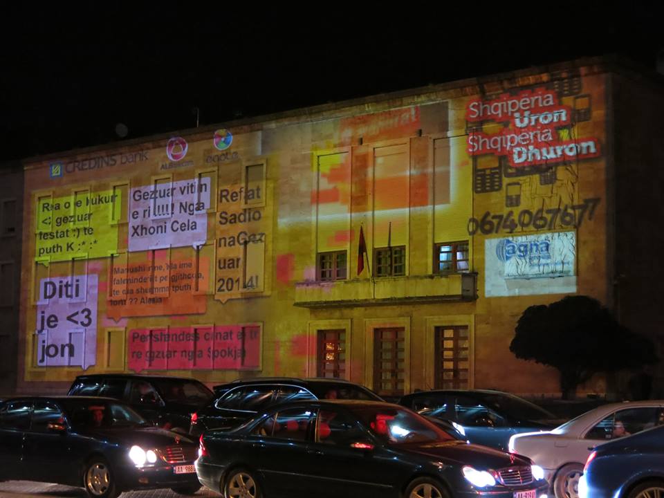 Tirana. New Year wishes